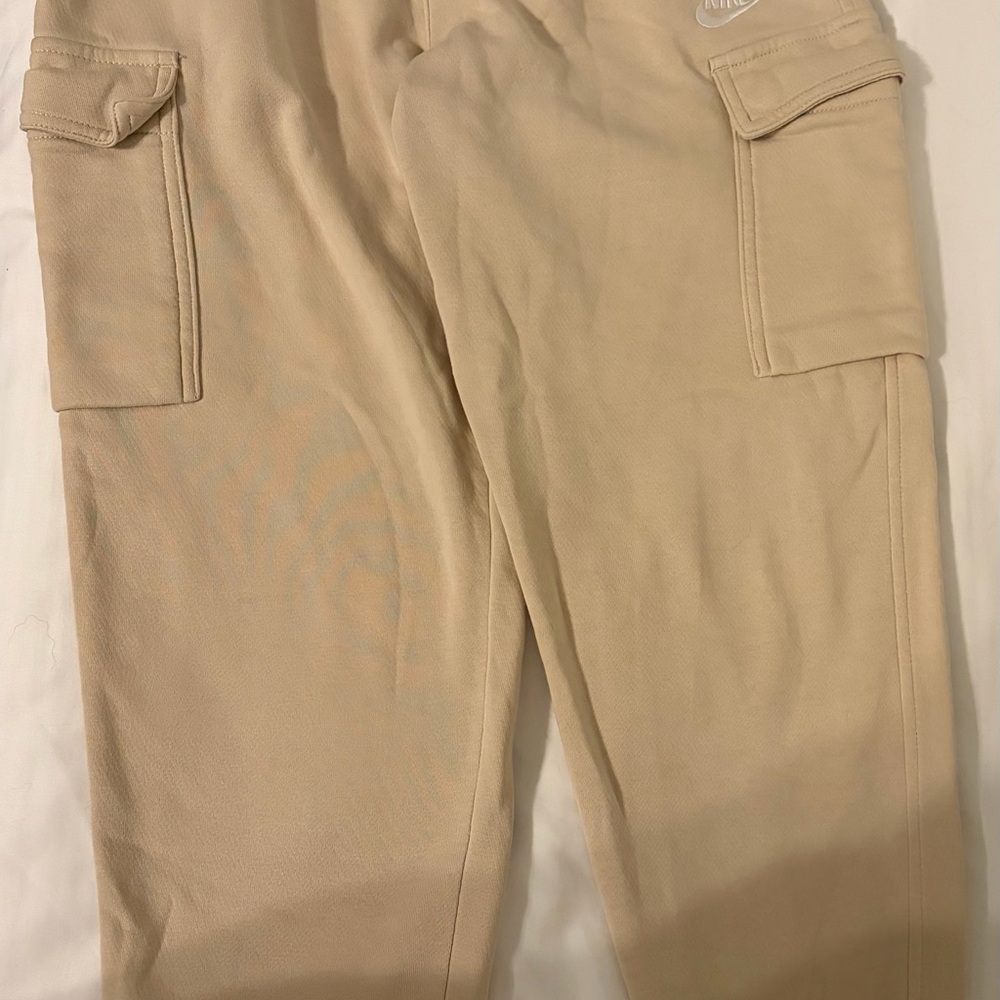 Men's Beige Cargo Pants